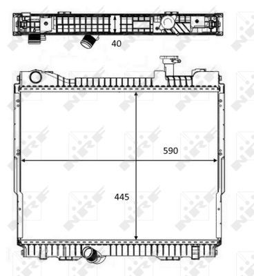 NRF 58484 Radiator, engine cooling - 5