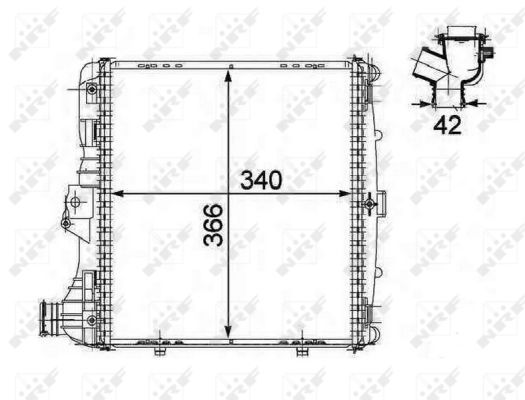 NRF 58485 Radiator, engine cooling - 1