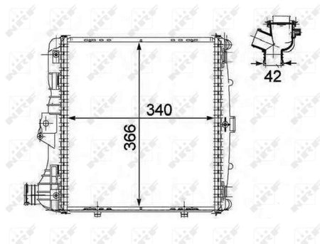 NRF 58485 Radiator, engine cooling - 1