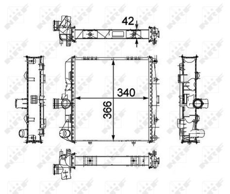 NRF 58486 Radiator, engine cooling - 5