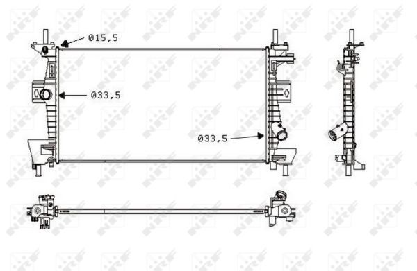 NRF 58487 Radiator, engine cooling - 5
