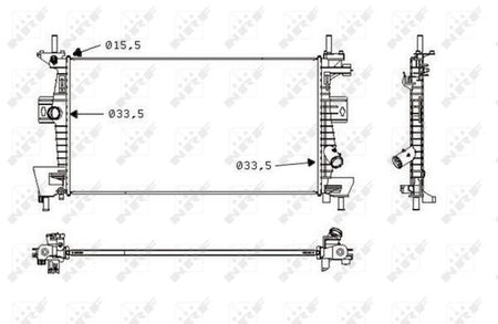 NRF 58487 Radiator, engine cooling - 5
