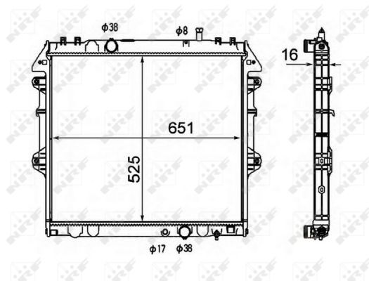 NRF 58491 Radiator, engine cooling - 5