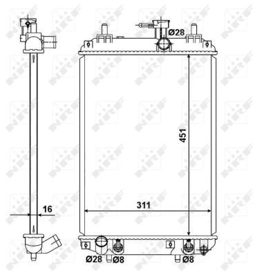NRF 58494 Radiator, engine cooling - 4