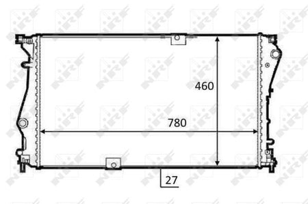 NRF 58498 Radiator, engine cooling - 5