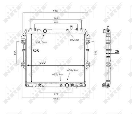 NRF 58534 Radiator, engine cooling - 5