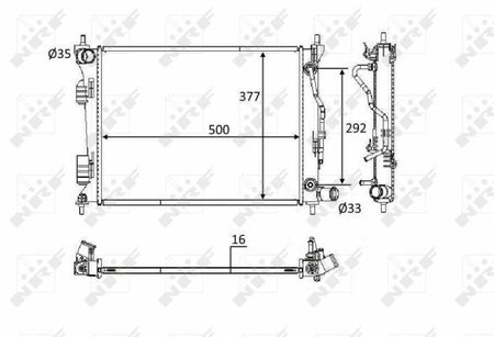 NRF 58556 Radiator, engine cooling - 4