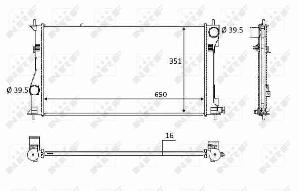 NRF 58558 Radiator, engine cooling - 5