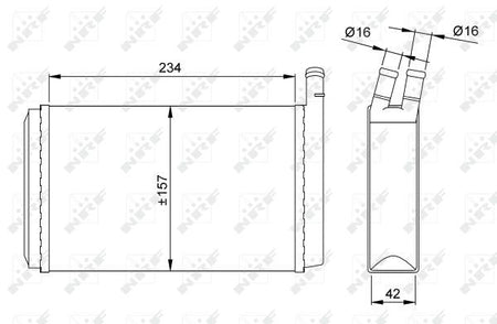 NRF 58614 Heat Exchanger, interior heating - 6