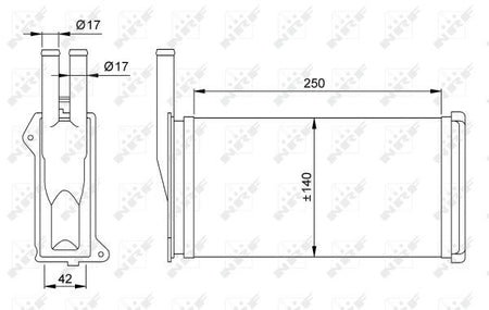 NRF 58638 Heat Exchanger, interior heating - 5