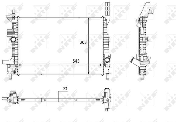 NRF 58650 Radiator, engine cooling - 5