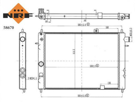 NRF 58670 Radiator, engine cooling - 5