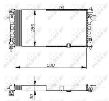 NRF 58675 Radiator, engine cooling - 5