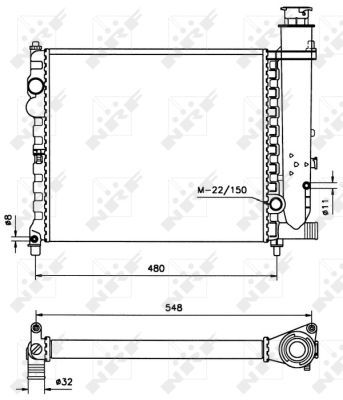 NRF 58678 Radiator, engine cooling - 5