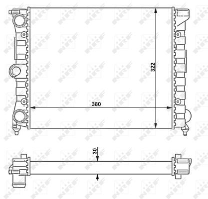 NRF 58696 Radiator, engine cooling - 4