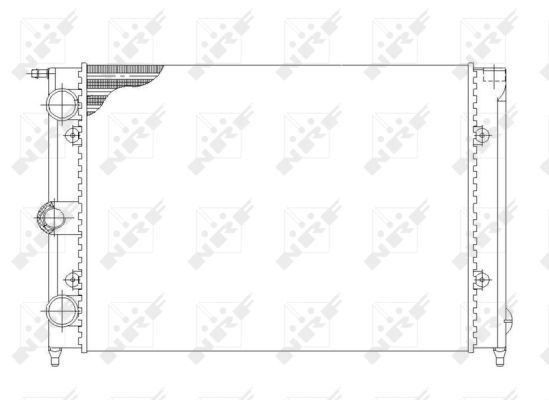 NRF 58697 Radiator, engine cooling - 5