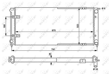 NRF 58712 Radiator, engine cooling - 5