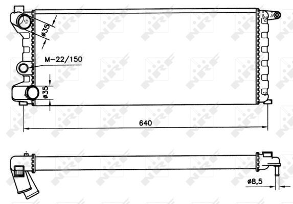NRF 58742 Radiator, engine cooling - 5