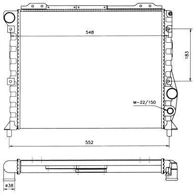 NRF 58743 Radiator, engine cooling - 5