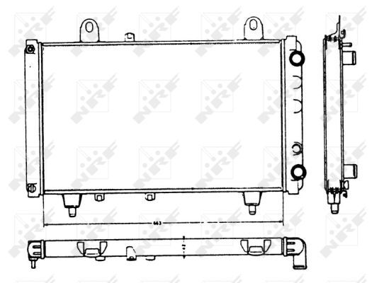 NRF 58749 Radiator, engine cooling - 5