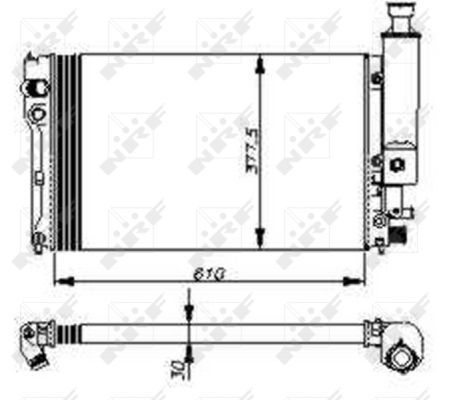 NRF 58805 Radiator, engine cooling - 5
