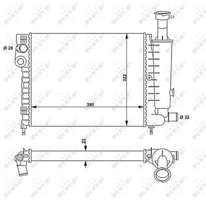 NRF 58814 Radiator, engine cooling - 5