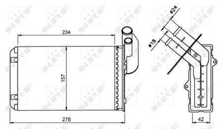 NRF 58836 Heat Exchanger, interior heating - 2