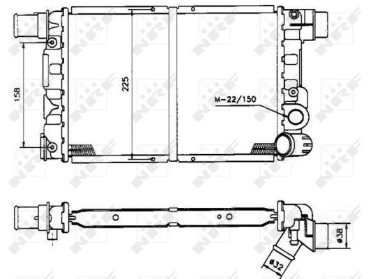 NRF 58844 Radiator, engine cooling - 5