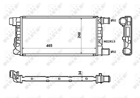 NRF 58845 Radiator, engine cooling - 4