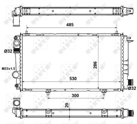 NRF 58957 Radiator, engine cooling - 5