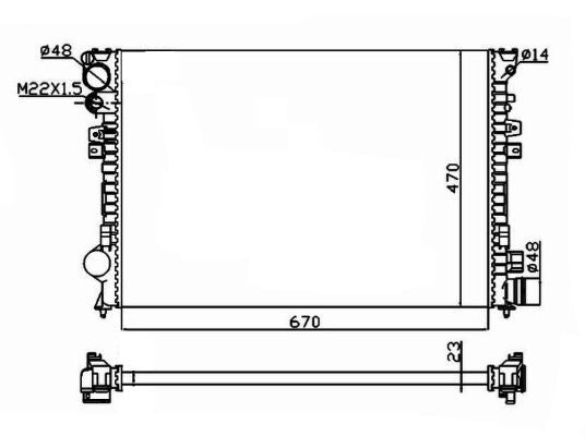 NRF 58958A Radiator, engine cooling - 5
