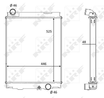 NRF 59053 Radiator, engine cooling - 5