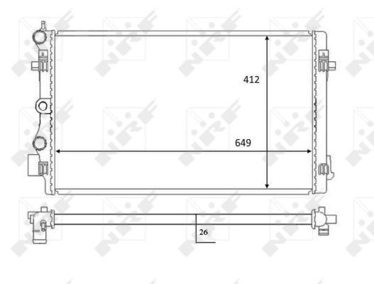 NRF 59056 Radiator, engine cooling - 5