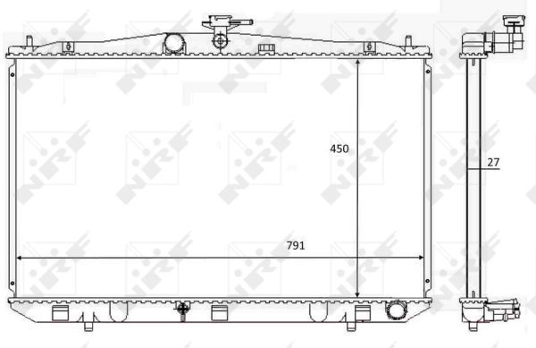 NRF 59081 Radiator, engine cooling - 5