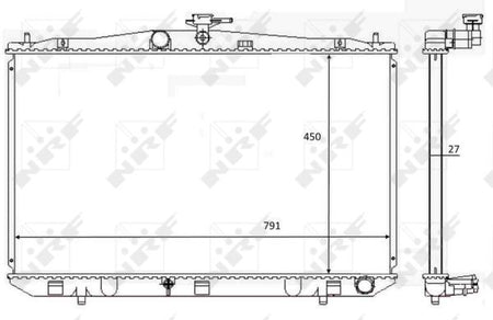 NRF 59081 Radiator, engine cooling - 5