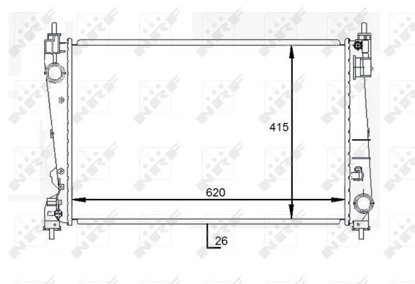 NRF 59084 Radiator, engine cooling - 1