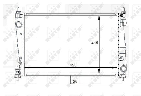 NRF 59084 Radiator, engine cooling - 1