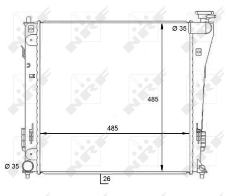 NRF 59086 Radiator, engine cooling - 5