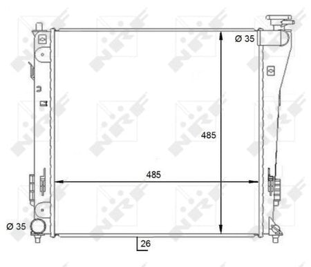 NRF 59086 Radiator, engine cooling - 5