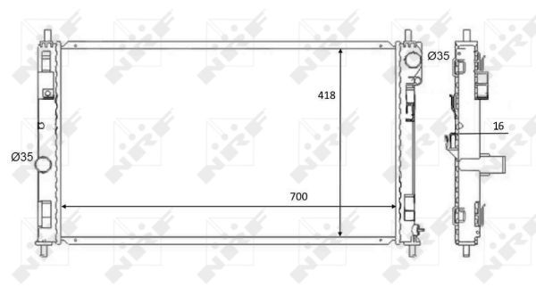 NRF 59089 Radiator, engine cooling - 5