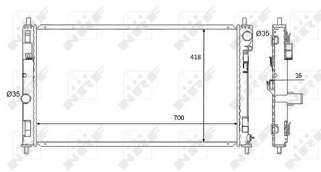 NRF 59089 Radiator, engine cooling - 5