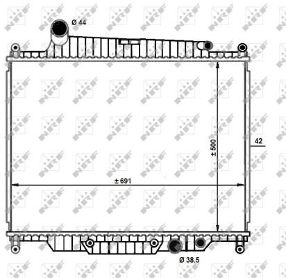 NRF 59096 Radiator, engine cooling - 5