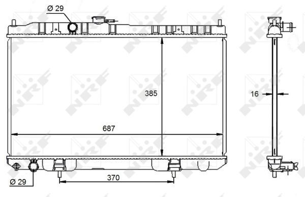 NRF 59099 Radiator, engine cooling - 5