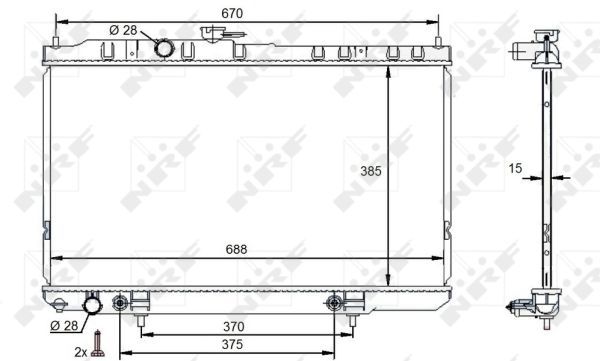 NRF 59100A Radiator, engine cooling - 5