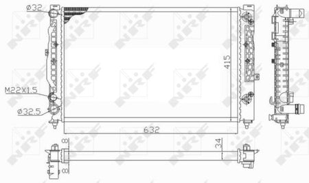 NRF 59101 Radiator, engine cooling - 5