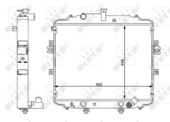 NRF 59107 Radiator, engine cooling - 5