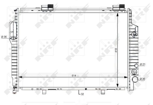 NRF 59111 Radiator, engine cooling - 5