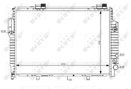 NRF 59111 Radiator, engine cooling - 5