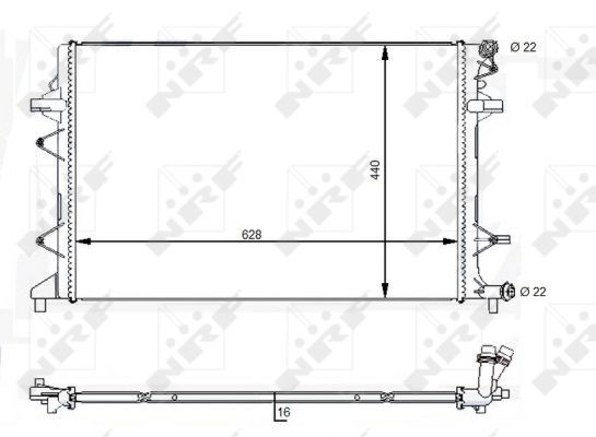 NRF 59118 Radiator, engine cooling - 5