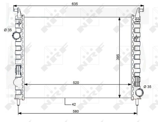NRF 59120A Radiator, engine cooling - 5